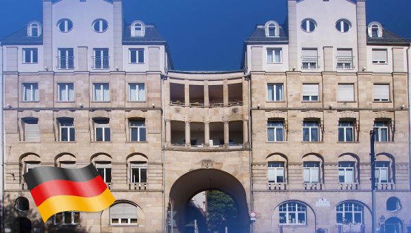 Façade extérieure des bureaux à Karlsruhe